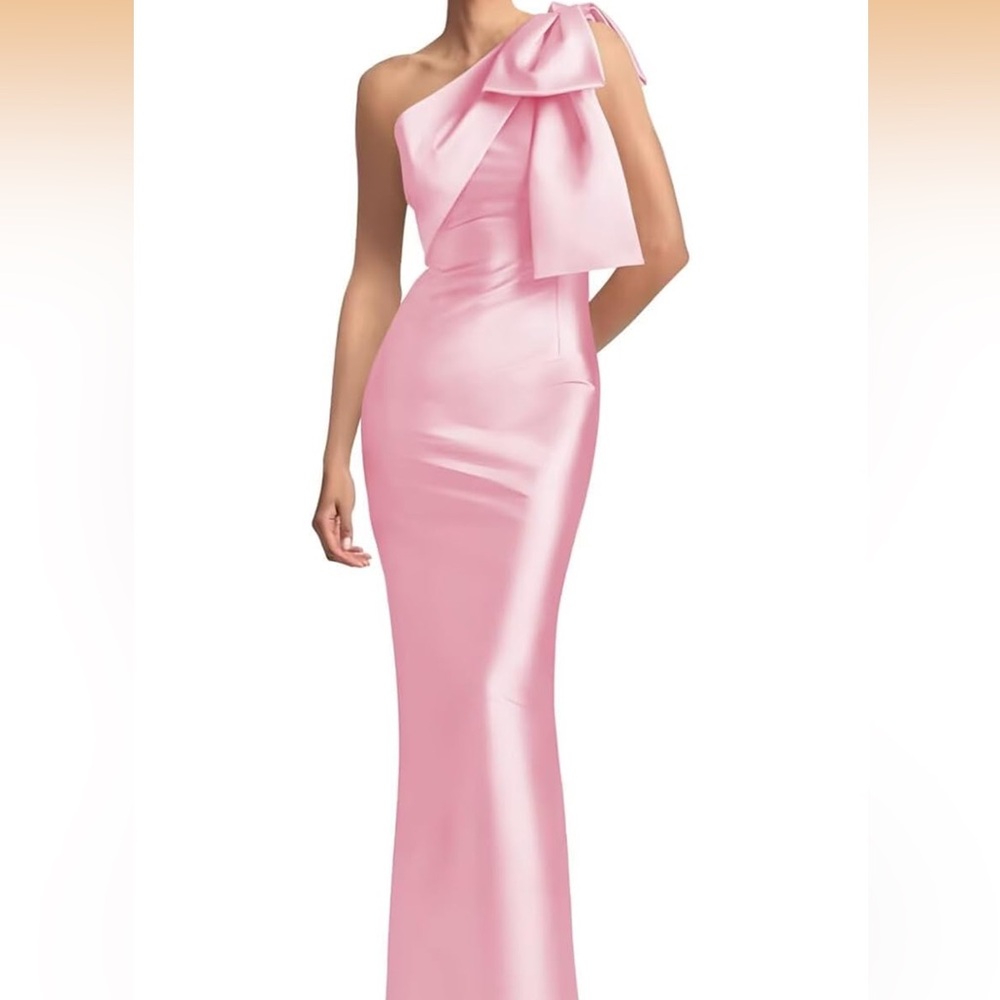Elegant Pink One-Shoulder Dress